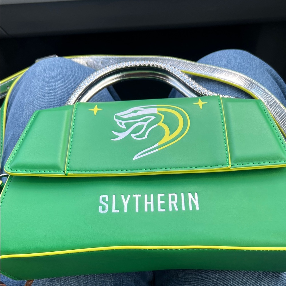 Fred segal Green and Yellow Harry Potter slytherin purse